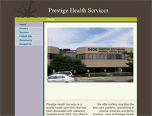 Tablet Screenshot of prestigehealthservices.org